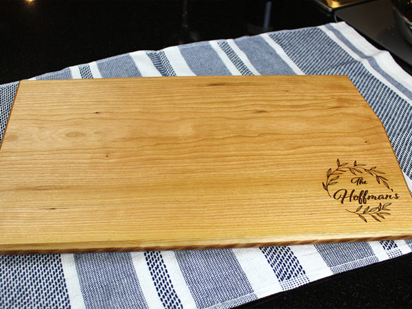 American Woodwrights Personalized Cherry Charcuterie Board